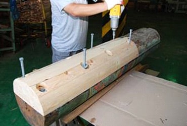 Restoration of damaged Dori elements in Sungnyemun Gate