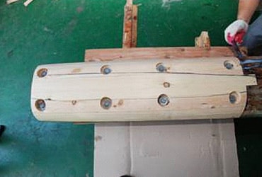 Restoration of damaged Dori elements in Sungnyemun Gate